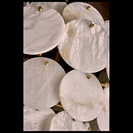 Люстра трехъярусная с подвесками из округлых элементов Cryptocrystalline Stone варинант исполнения - 3 | Loft Concept в Челябинске