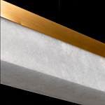 Подвесной светильник линейный из натурального камня Perfection of Geometry варинант исполнения - 6 | Loft Concept в Челябинске