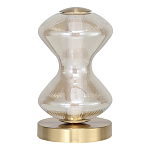 Настольная лампа светодиодная с волнообразным стеклянным плафоном Amphora of Light варинант исполнения - 2 | Loft Concept в Челябинске