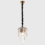 Подвесной хрустальный светильник Harmonica Crystal Gold Hanging Lamp варинант исполнения - 2 | Loft Concept в Челябинске