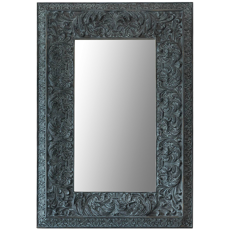 Настенное зеркало Benjamin Mirror Бирюзовый Темно-синий Настенное зеркало Benjamin Mirror Бирюзовый Темно-синий в Челябинске | Loft Concept