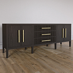 Большая VT-тумба Primo шпон темный орех варинант исполнения - 3 | Loft Concept в Челябинске