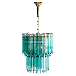 Дизайнерская люстра Blue Lagoon glass бирюзовое стекло  варинант исполнения - 2 | Loft Concept в Челябинске