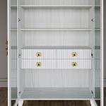 Дизайнерский шкаф витрина Elsa Dreams White с 4-мя ящиками варинант исполнения - 6 | Loft Concept в Челябинске