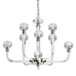 Люстра с 8-ю лампами и гранеными стеклянными плафонами Prism Gala варинант исполнения - 1 | Loft Concept в Челябинске