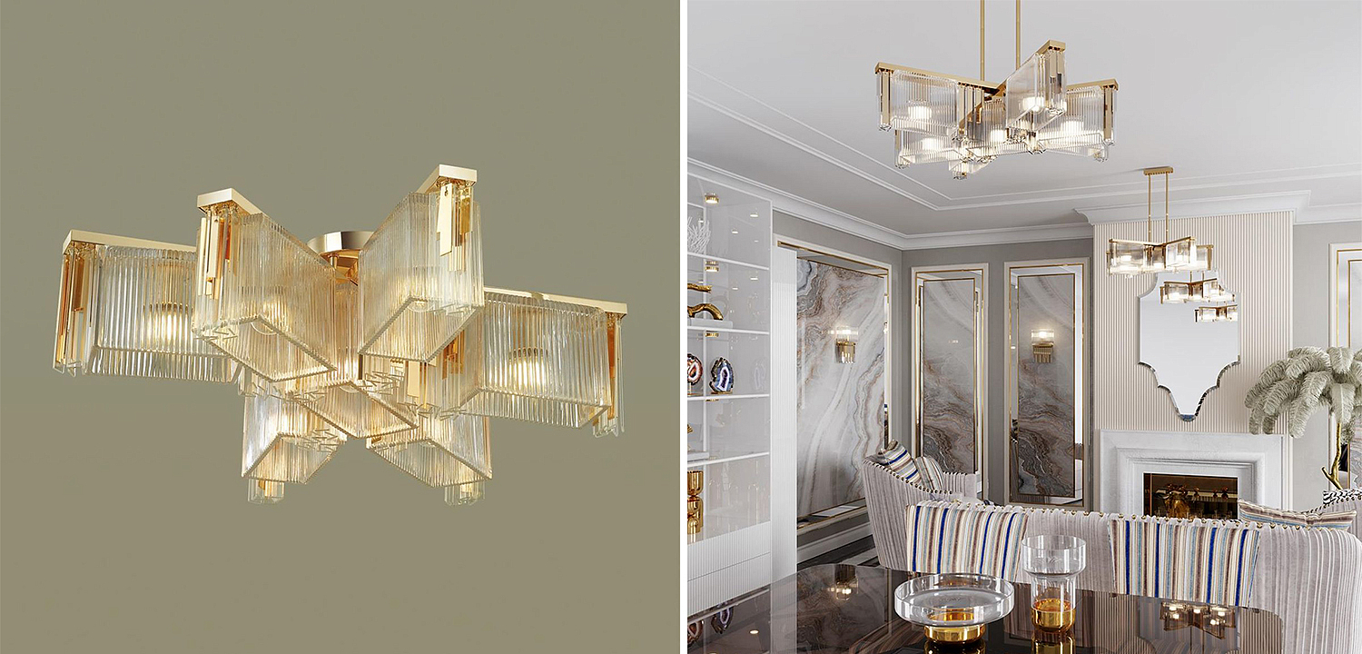 Люстра Madelen Gold Chandelier 7 Люстра Madelen Gold Chandelier 7 - Loft-Concept в Челябинске