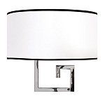 Бра с белым овальным абажуром с черной окантовкой Natural Concepts варинант исполнения - 1 | Loft Concept в Челябинске