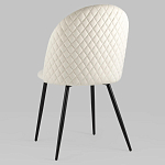 Мягкий стул в бежевом велюре Miruna Chair варинант исполнения - 5 | Loft Concept в Челябинске