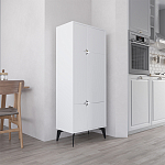 Комод белый с 4-мя дверцами на металлических ножках SPARK MULTIPURPOSE CABINET WHITE варинант исполнения - 3 | Loft Concept в Челябинске