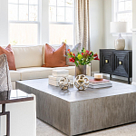 Тумба черная из дерева двухдверная Geometric Double Door Nightstand варинант исполнения - 6 | Loft Concept в Челябинске