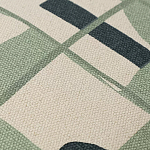 Подушка декоративная зеленого цвета с геометрическим рисунком Divine Abstractions варинант исполнения - 2 | Loft Concept в Челябинске