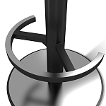 Барный стул вращающийся со спинкой и подлокотниками Douglas Rhombus Синий Велюр варинант исполнения - 4 | Loft Concept в Челябинске