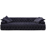 Трехместный диван темно-синий Campion Deep Blue Sofa варинант исполнения - 1 | Loft Concept в Челябинске