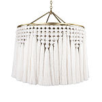 Люстра белая плетеная с кисточками Boho Tassel Chandelier варинант исполнения - 1 | Loft Concept в Челябинске