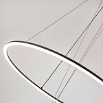 Светодиодная люстра Black LED Circle and Ball Lamp варинант исполнения - 5 | Loft Concept в Челябинске