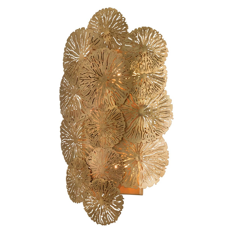 Бра GLOBAL VIEWS LILY PAD WALL SCONCE Золотой Бра GLOBAL VIEWS LILY PAD WALL SCONCE Золотой в Челябинске | Loft Concept