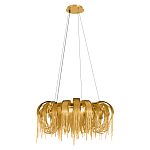 Люстра круглая подвесная с металлическими дугами и длинными цепочками 80 см Atlantis Chain варинант исполнения - 10 | Loft Concept в Челябинске