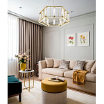 Люстра в форме шестиугольника с хрустальным декором Agace Crystal Chandelier варинант исполнения - 2 | Loft Concept в Челябинске