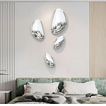 Абстрактная скульптура на стену в виде капли воды Water Outline варинант исполнения - 6 | Loft Concept в Челябинске