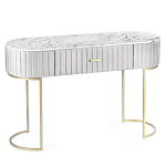 Консоль овальная на золотистых фигруных ножках Wall Console варинант исполнения - 1 | Loft Concept в Челябинске