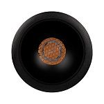 Встраиваемый спот светодиодный круглый черного цвета с углублением Ombra Lux  варинант исполнения - 2 | Loft Concept в Челябинске