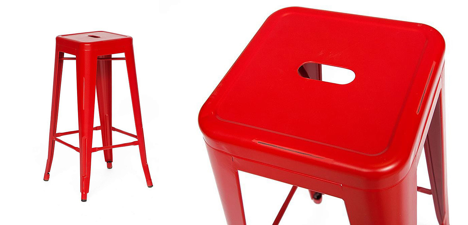 Барный стул Tolix red metal Барный стул Tolix red metal - Loft-Concept в Челябинске
