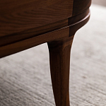 Кофейный стол овальный из дерева с 2-мя ящиками Coffee Walnut Table варинант исполнения - 10 | Loft Concept в Челябинске