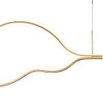 Подвесной светильник волнообразный изогнутый на двух тросах 103 см Spiral Lighting варинант исполнения - 2 | Loft Concept в Челябинске