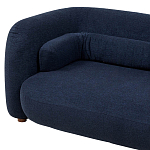 Дизайнерский двухместный диван с мягкими спинкой и подлокотниками синий Madelaine Sofa Blue варинант исполнения - 4 | Loft Concept в Челябинске