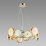 Люстра с плафонами из разноцветного стекла Glass Peonies варинант исполнения - 3 | Loft Concept в Челябинске