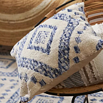 Чехол на подушку с узором в этно-стиле Blue Ikat варинант исполнения - 6 | Loft Concept в Челябинске