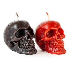 Набор свечей Black Red Skulls