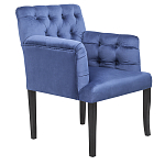Кресло Addison Chic Armchair deep blue velour варинант исполнения - 1 | Loft Concept в Челябинске