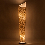 Торшер из перламутра на металлическом каркасе Indonesian Lamps варинант исполнения - 4 | Loft Concept в Челябинске