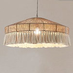 Люстра круглая плетеная с кисточками Dome Sun Glow варинант исполнения - 3 | Loft Concept в Челябинске