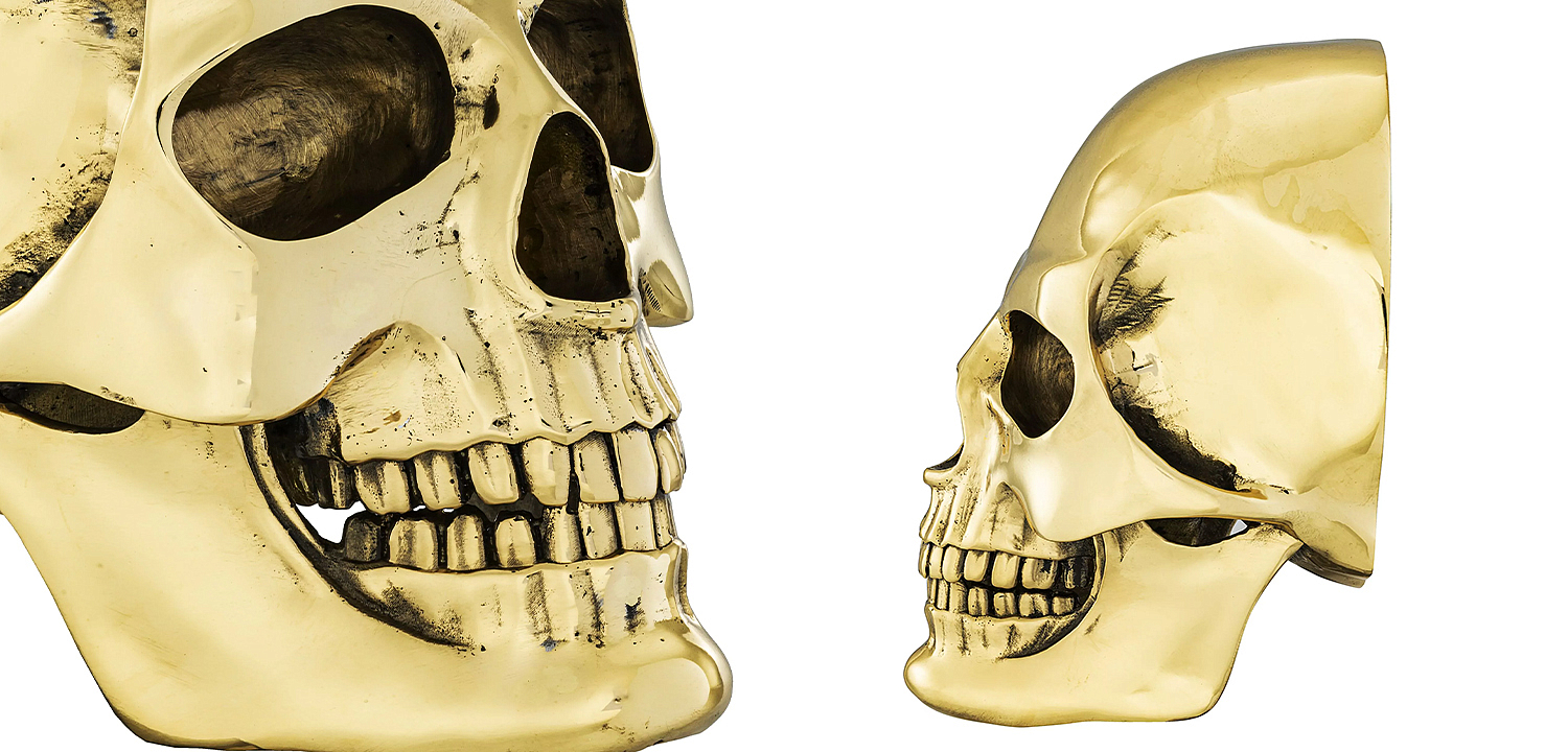 Аксессуар на стену Philipp Plein Gold Skull Wall element Аксессуар на стену Philipp Plein Gold Skull Wall element - Loft-Concept в Челябинске