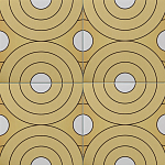 Дизайнерская плитка с узором Диски варинант исполнения - 1 | Loft Concept в Челябинске