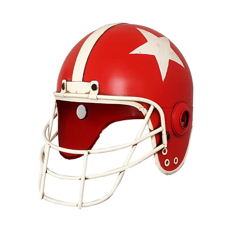 Аксессуар на стену Helmet with Star Red Красный Белый Аксессуар на стену Helmet with Star Red Красный Белый в Челябинске | Loft Concept