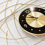 Часы настенные из металла с чёрным циферблатом Current Time варинант исполнения - 2 | Loft Concept в Челябинске