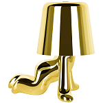 Настольная лампа фигурная цвета золото с гладким абажуром Высота 17 см Sophia варинант исполнения - 4 | Loft Concept в Челябинске