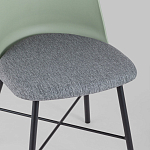 Стул из прочного пластика на металлическом основании Anora Green  варинант исполнения - 7 | Loft Concept в Челябинске