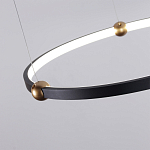 Люстра подвесная светодиодная черный металл Ring Horizontal варинант исполнения - 10 | Loft Concept в Челябинске