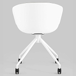 Офисное кресло из пластика с мягким сиденьем Eggshell Grey варинант исполнения - 5 | Loft Concept в Челябинске