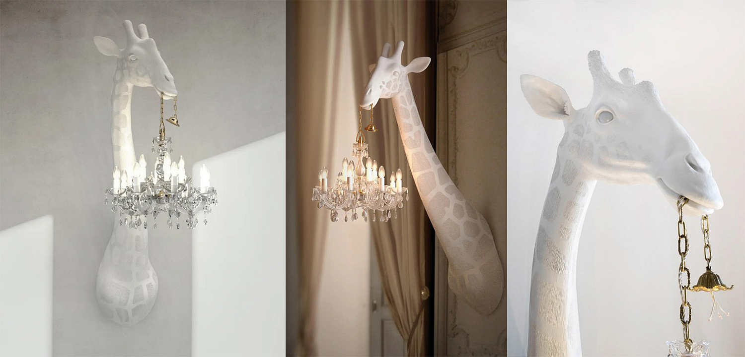 Бра белый жираф White Giraffe Wall Lamp Sconce Chandalier Бра белый жираф White Giraffe Wall Lamp Sconce Chandalier - Loft-Concept в Челябинске