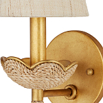 Бра из кованого железа с отделкой плетеной веревкой и сусальным золотом Parisian Style варинант исполнения - 2 | Loft Concept в Челябинске