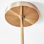 Люстра линейная с 2-мя белыми плиссированными тканевыми абажурами Combination варинант исполнения - 1 | Loft Concept в Челябинске