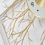 Часы настенные из металла золотые с белым циферблатом Current Time варинант исполнения - 3 | Loft Concept в Челябинске