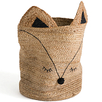 Плетеная корзина для детской в виде лисы Foxy Wicker Basket варинант исполнения - 4 | Loft Concept в Челябинске
