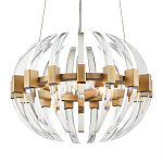 Люстра круглая с прозрачными элементами в форме полумесяца Crystal Crescent варинант исполнения - 2 | Loft Concept в Челябинске