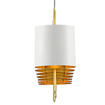 Люстра прямоугольная с белыми цилиндрическими абажурами White Ribbon варинант исполнения - 1 | Loft Concept в Челябинске